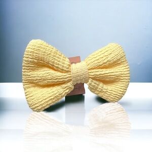 Pastel Yellow Oversized Bow Hairclip